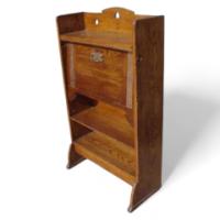 An Oak Arts & Crafts Fall Front Bureau Bookcase - Thumbnail 1