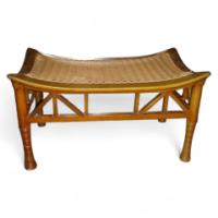 Liberty and Co. A rare Liberty and Co walnut duet Thebes stool - Thumbnail 1