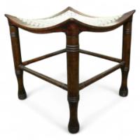 Liberty and Co. A walnut Thebes stool - Thumbnail 1