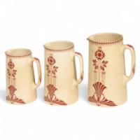 A Set of Three Matching Artistic Jug - Thumbnail 1
