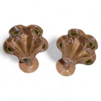 A pair of Arts and Crafts glass vase - Thumbnail 1