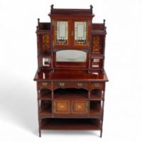 Henry William Batley for Gillow and Co. – Aesthetic Movement Walnut Cabinet - Thumbnail 1