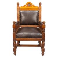 Bruce Talbert for Gillow and Co., attributed – Gothic Revival Oak Armchair - Thumbnail 2