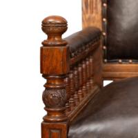 Bruce Talbert for Gillow and Co., attributed – Gothic Revival Oak Armchair - Thumbnail 13