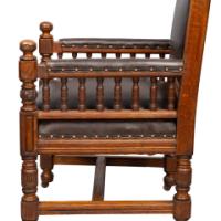 Bruce Talbert for Gillow and Co., attributed – Gothic Revival Oak Armchair - Thumbnail 16