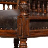 Bruce Talbert for Gillow and Co., attributed – Gothic Revival Oak Armchair - Thumbnail 21