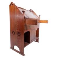 Arts and Crafts Oak Bureau by George Montague Ellwood for J. S. Henry - Thumbnail 8