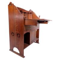 Arts and Crafts Oak Bureau by George Montague Ellwood for J. S. Henry - Thumbnail 9