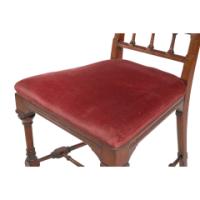 Attributed to Charles Bevan. Gothic Revival Side Chair with Scroll Carvings - Thumbnail 15