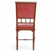 Attributed to Charles Bevan. Gothic Revival Side Chair with Scroll Carvings - Thumbnail 8