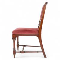 Attributed to Charles Bevan. Gothic Revival Side Chair with Scroll Carvings - Thumbnail 6