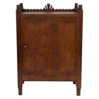 Aesthetic Movement Oak Mantle Clock by Howell & James with Blue Tile Insets - Thumbnail 4
