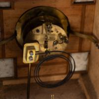 Aesthetic Movement Oak Mantle Clock by Howell & James with Blue Tile Insets - Thumbnail 16