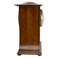Arts and Crafts Mahogany Mantle Clock with Floral Inlay by Liberty & Co. - Thumbnail 7