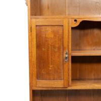 Wylie and Lochhead, in the style of. Arts and Crafts oak bookcase with cupboard - Thumbnail 12