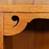 Wylie and Lochhead, in the style of. Arts and Crafts oak bookcase with cupboard - Thumbnail 18