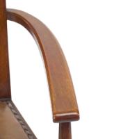 M. H. Baillie Scott, attributed. Three Arts and Crafts High-back oak armchairs - Thumbnail 24