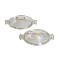 Guild of Handicraft, attributed. Pair of silver-plated vegetable dishes by C. R. Ashbee - Thumbnail 2