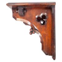 A. W. N. Pugin, in the style of. Gothic Revival oak bracket or wall shelf - Thumbnail 2