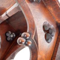 A. W. N. Pugin, in the style of. Gothic Revival oak bracket or wall shelf - Thumbnail 4