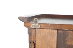 Arts and Crafts Oak Wall Cabinet with Carved Floral Decoration - Thumbnail 18