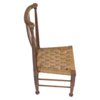 Liberty & Co., William Birch. Arts and Crafts Child’s Chair with Seagrass - Thumbnail 4
