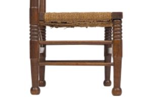 Liberty & Co., William Birch. Arts and Crafts Child’s Chair with Seagrass - Thumbnail 15
