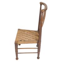 Liberty & Co., William Birch. Arts and Crafts Child’s Chair with Seagrass - Thumbnail 5