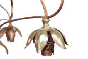 W. A. S. Benson, In the Style of. Arts and Crafts Copper & Brass Ceiling Light - Thumbnail 7