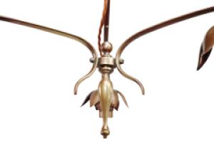 W. A. S. Benson, In the Style of. Arts and Crafts Copper & Brass Ceiling Light - Thumbnail 8