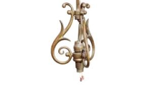 General Electric Company. Arts and Crafts Brass Five-Arm Chandelier - Thumbnail 7