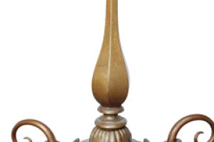 General Electric Company. Arts and Crafts Brass Five-Arm Chandelier - Thumbnail 11