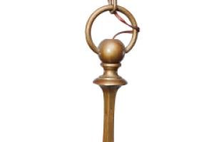 General Electric Company. Arts and Crafts Brass Five-Arm Chandelier - Thumbnail 12