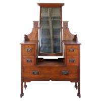 Liberty & Co., Attributed. Arts and Crafts Oak Dressing Table - Thumbnail 2