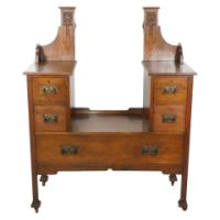 Liberty & Co., Attributed. Arts and Crafts Oak Dressing Table - Thumbnail 21