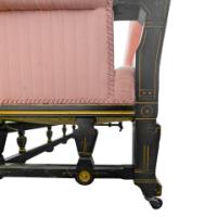 Lambs of Manchester, W. J. Estall. Aesthetic Movement Ebonized Settee - Thumbnail 8