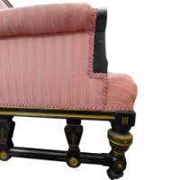 Lambs of Manchester, W. J. Estall. Aesthetic Movement Ebonized Settee - Thumbnail 16