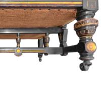 Lambs of Manchester, W. J. Estall. Aesthetic Movement Ebonized Settee - Thumbnail 20