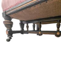 Lambs of Manchester, W. J. Estall. Aesthetic Movement Ebonized Settee - Thumbnail 21