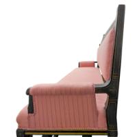 Lambs of Manchester, W. J. Estall. Aesthetic Movement Ebonized Settee - Thumbnail 10