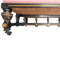 Lambs of Manchester, W. J. Estall. Aesthetic Movement Ebonized Settee - Thumbnail 22