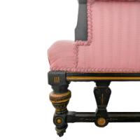 Lambs of Manchester, W. J. Estall. Aesthetic Movement Ebonized Settee - Thumbnail 9