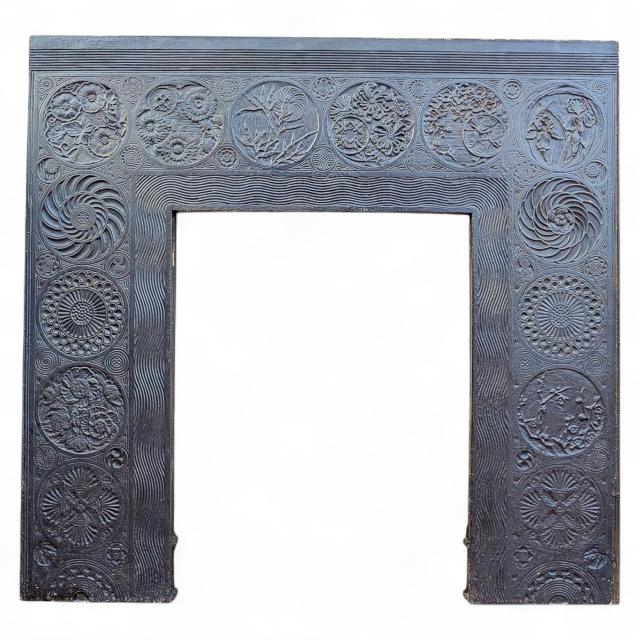 Thomas Jeckyll for Barnard Bishop & Barnard. Rare Aesthetic Cast Iron Insert