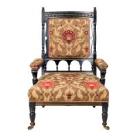 Bruce Talbert for Gillow and Co., attributed – Aesthetic Ebonised Armchair - Thumbnail 2
