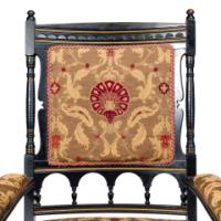 Bruce Talbert for Gillow and Co., attributed – Aesthetic Ebonised Armchair - Thumbnail 9