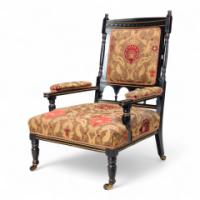 Bruce Talbert for Gillow and Co., attributed – Aesthetic Ebonised Armchair - Thumbnail 1