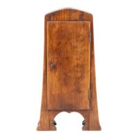 Art Nouveau Dutch or German Mantle Clock with Inlaid Floral Decoration c.1900 - Thumbnail 6