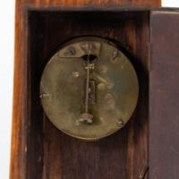 Art Nouveau Dutch or German Mantle Clock with Inlaid Floral Decoration c.1900 - Thumbnail 8