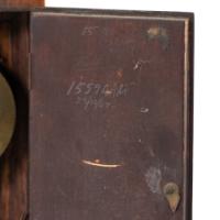 Art Nouveau Dutch or German Mantle Clock with Inlaid Floral Decoration c.1900 - Thumbnail 9