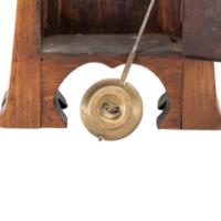 Art Nouveau Dutch or German Mantle Clock with Inlaid Floral Decoration c.1900 - Thumbnail 10